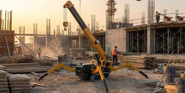 spider crane for construction